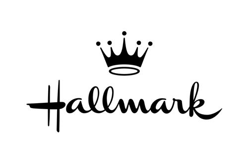 Hallmark Logo - Black script type with crown icon above