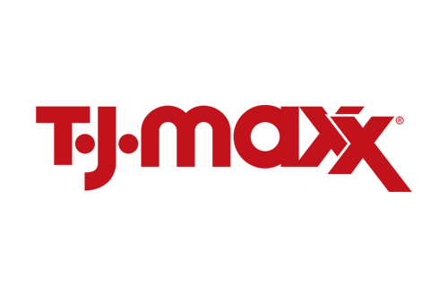 TJ Maxx Logo - Red sans-serif type